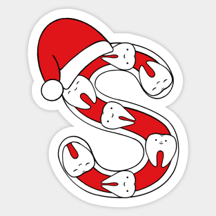 Letter S (Happimola Christmas Alphabet) Sticker